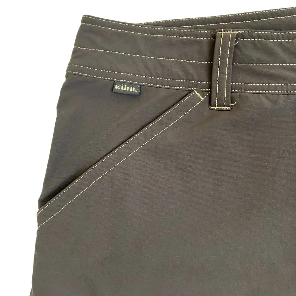 Kuhl Mens 36 x 12” Inseam Renegade Shorts Brown Cargo Nylon Outdoors READ
